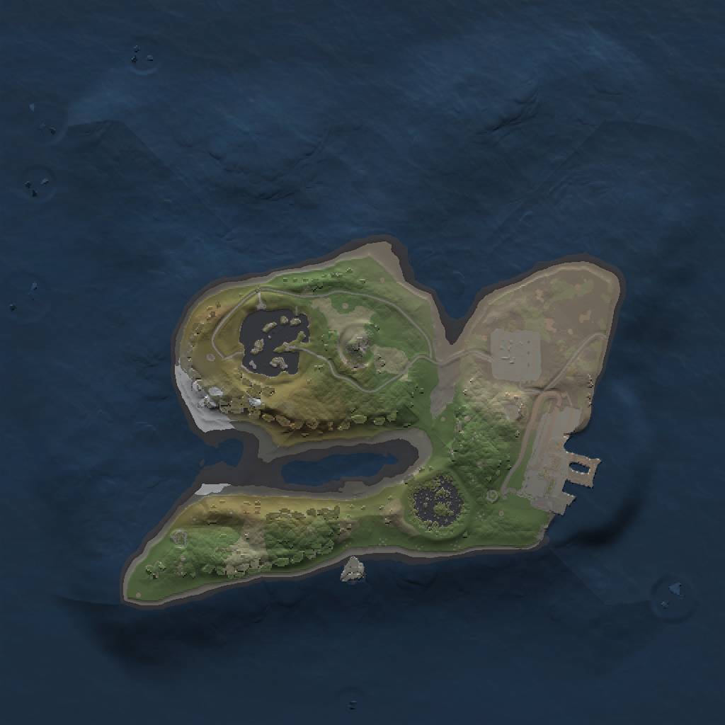 Rust Map: Procedural Map, Size: 1500, Seed: 23132023, 6 Monuments