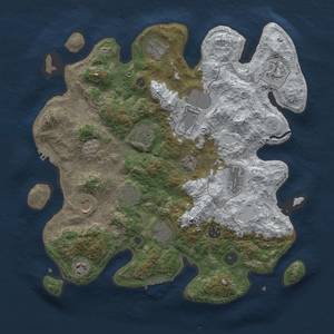 Thumbnail Rust Map: Procedural Map, Size: 3850, Seed: 1101331641, 20 Monuments