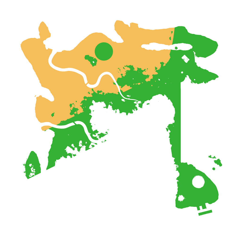 Biome Rust Map: Procedural Map, Size: 3500, Seed: 41766209