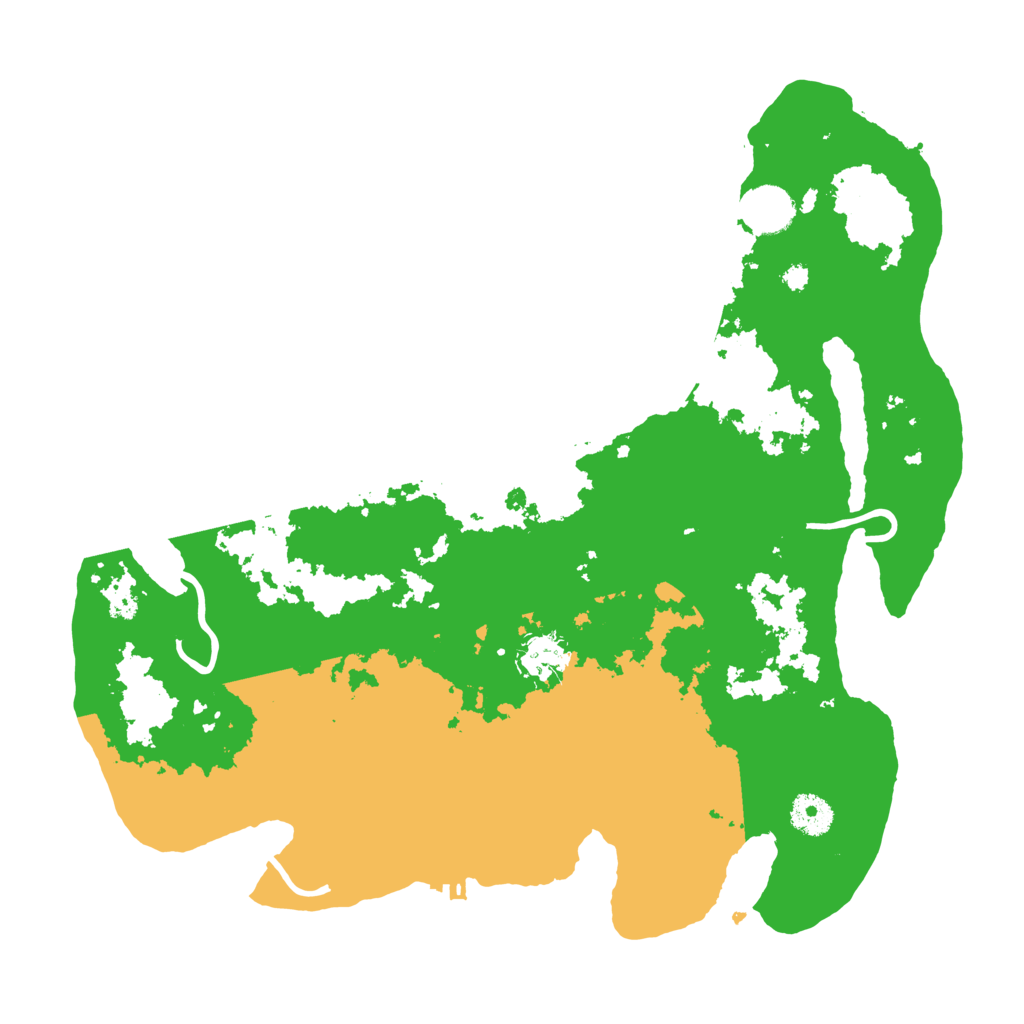 Biome Rust Map: Procedural Map, Size: 3700, Seed: 660176877