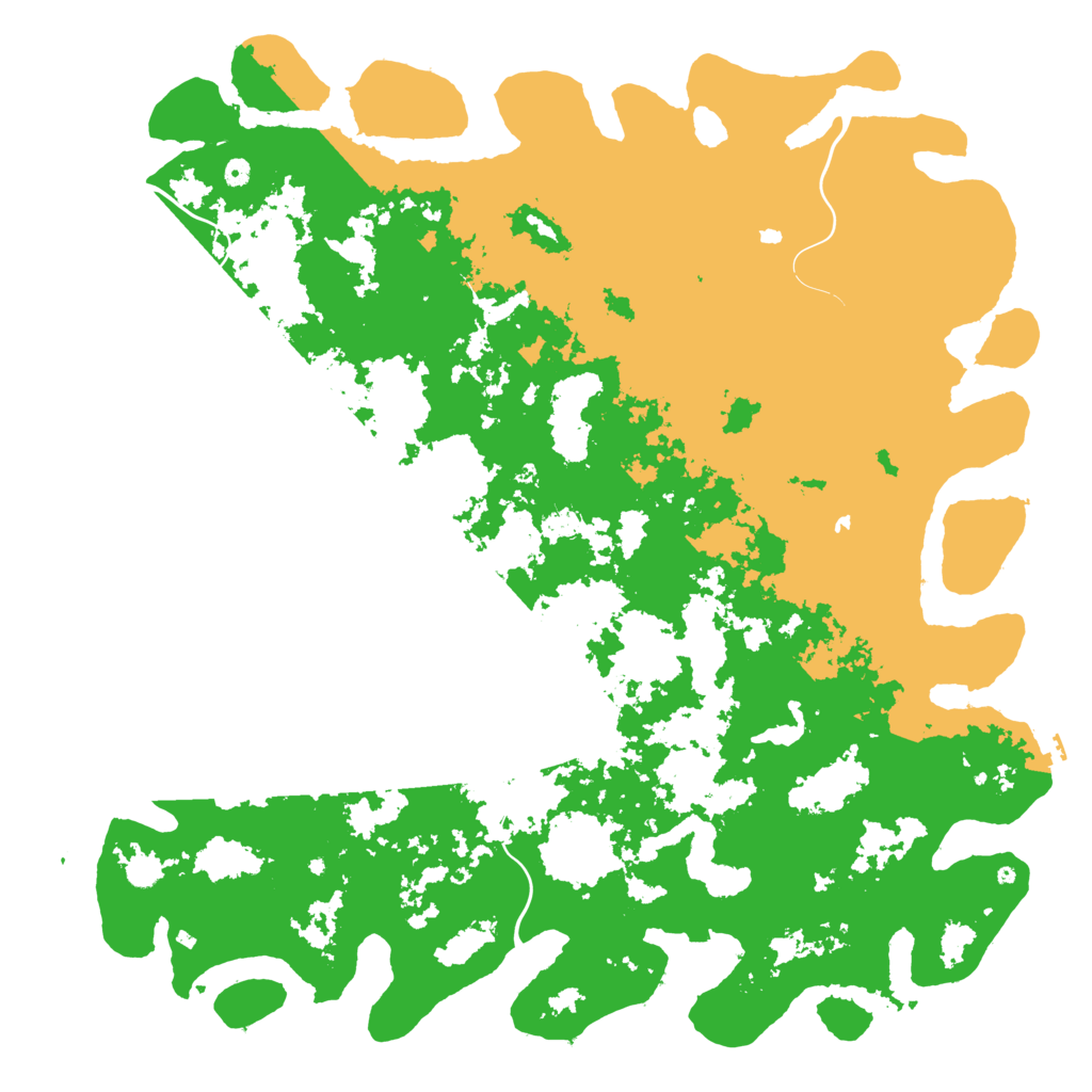 Biome Rust Map: Procedural Map, Size: 6000, Seed: 6272022