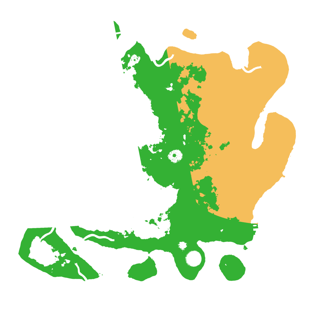 Biome Rust Map: Procedural Map, Size: 3500, Seed: 52425242