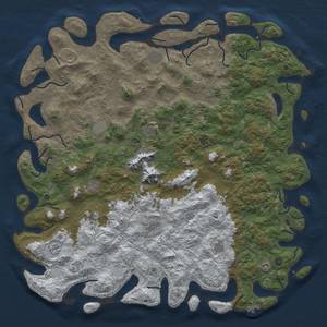 Thumbnail Rust Map: Procedural Map, Size: 6000, Seed: 22792279, 20 Monuments