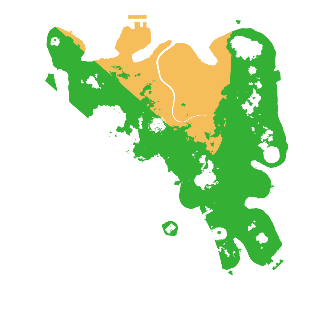 Biome Rust Map: Procedural Map, Size: 3500, Seed: 1815086535
