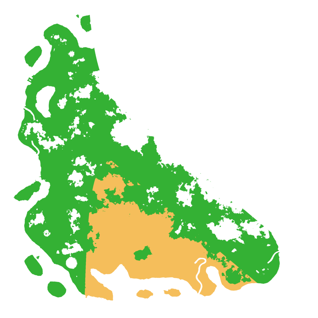 Biome Rust Map: Procedural Map, Size: 5000, Seed: 49585893