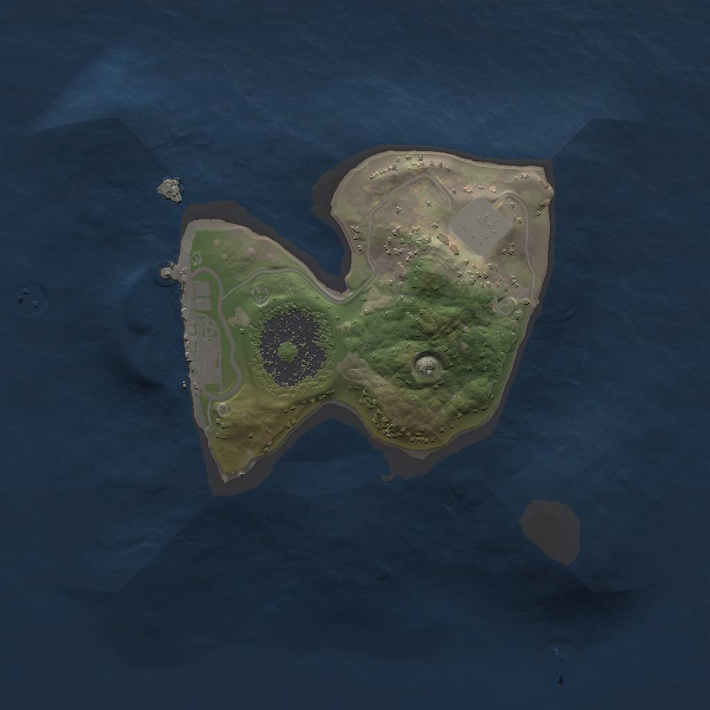 Rust Map: Procedural Map, Size: 1500, Seed: 72512512, 5 Monuments