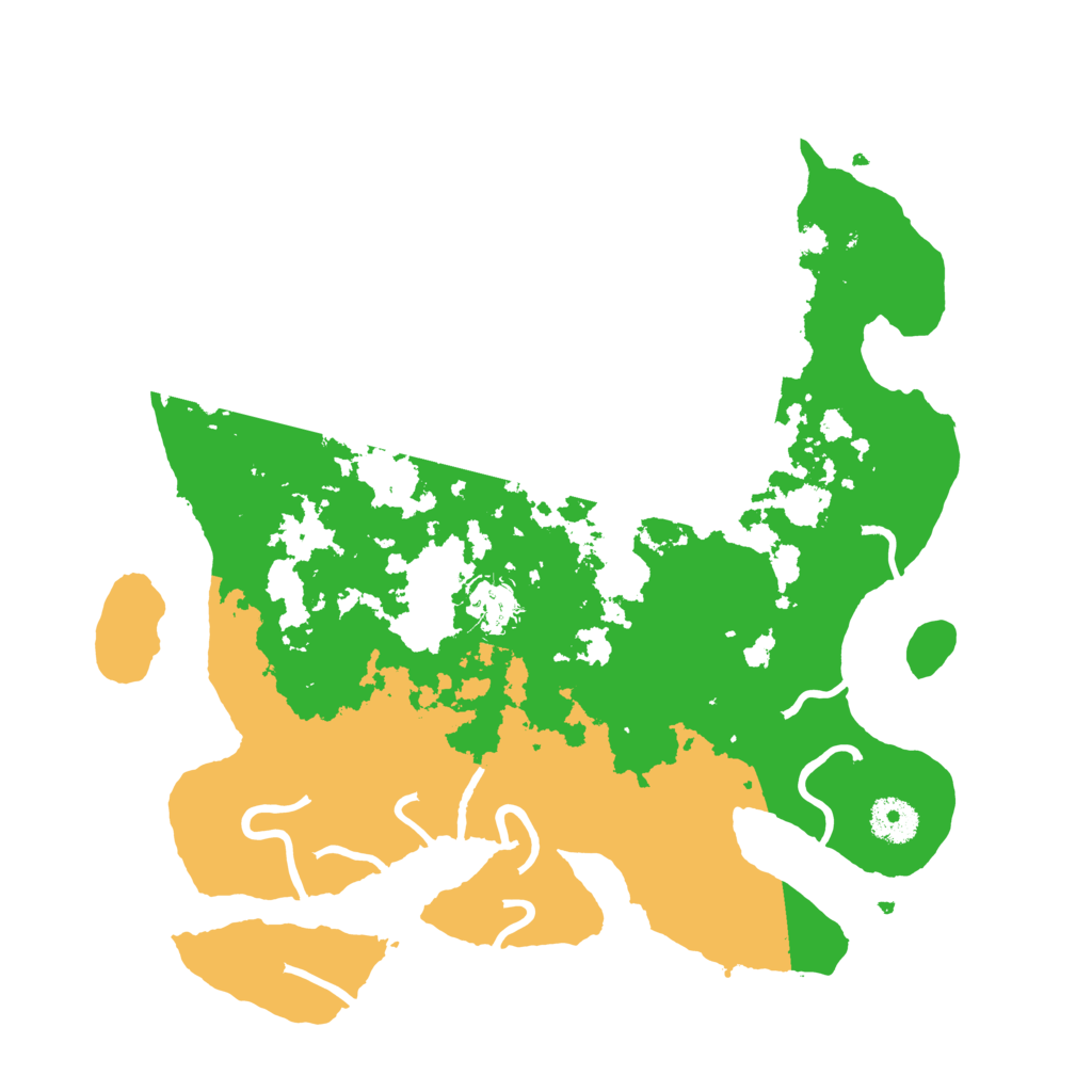 Biome Rust Map: Procedural Map, Size: 3500, Seed: 48806667