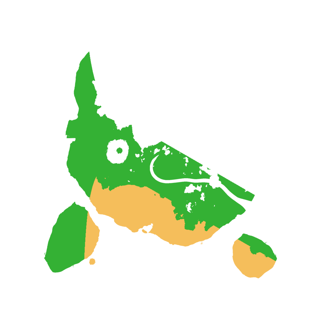 Biome Rust Map: Procedural Map, Size: 2000, Seed: 3333