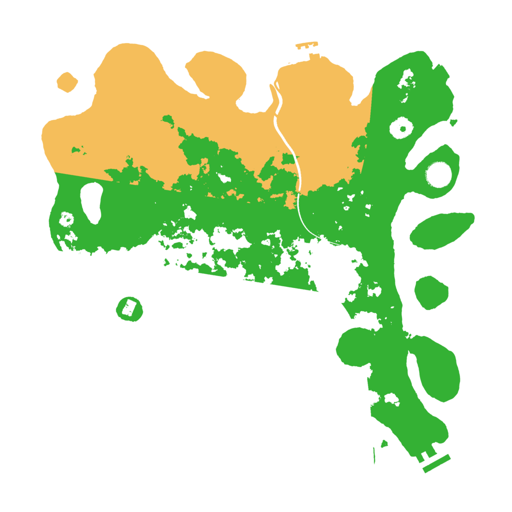 Biome Rust Map: Procedural Map, Size: 3500, Seed: 1984575101