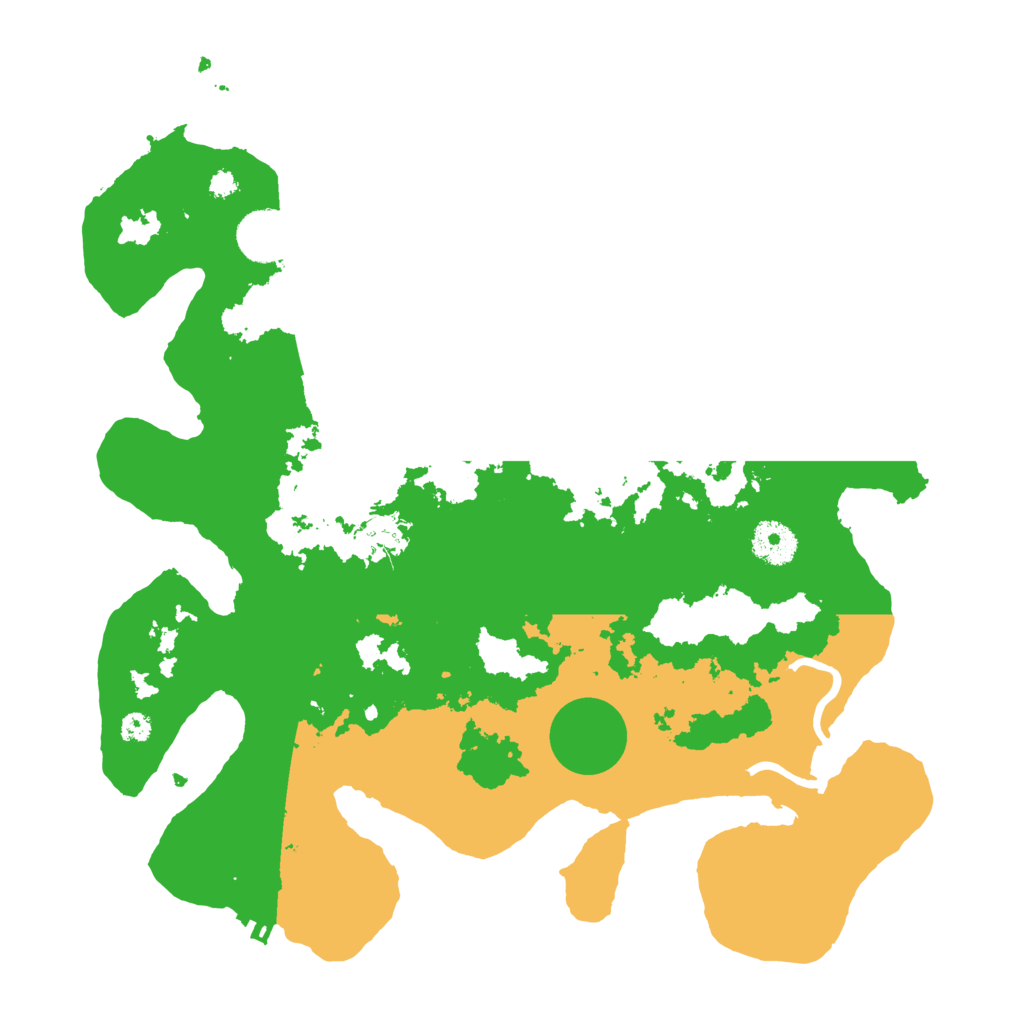 Biome Rust Map: Procedural Map, Size: 3500, Seed: 974491