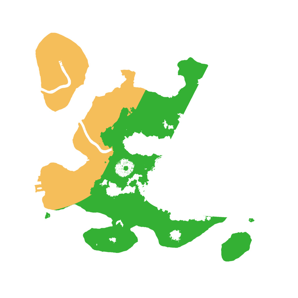 Biome Rust Map: Procedural Map, Size: 2500, Seed: 10619