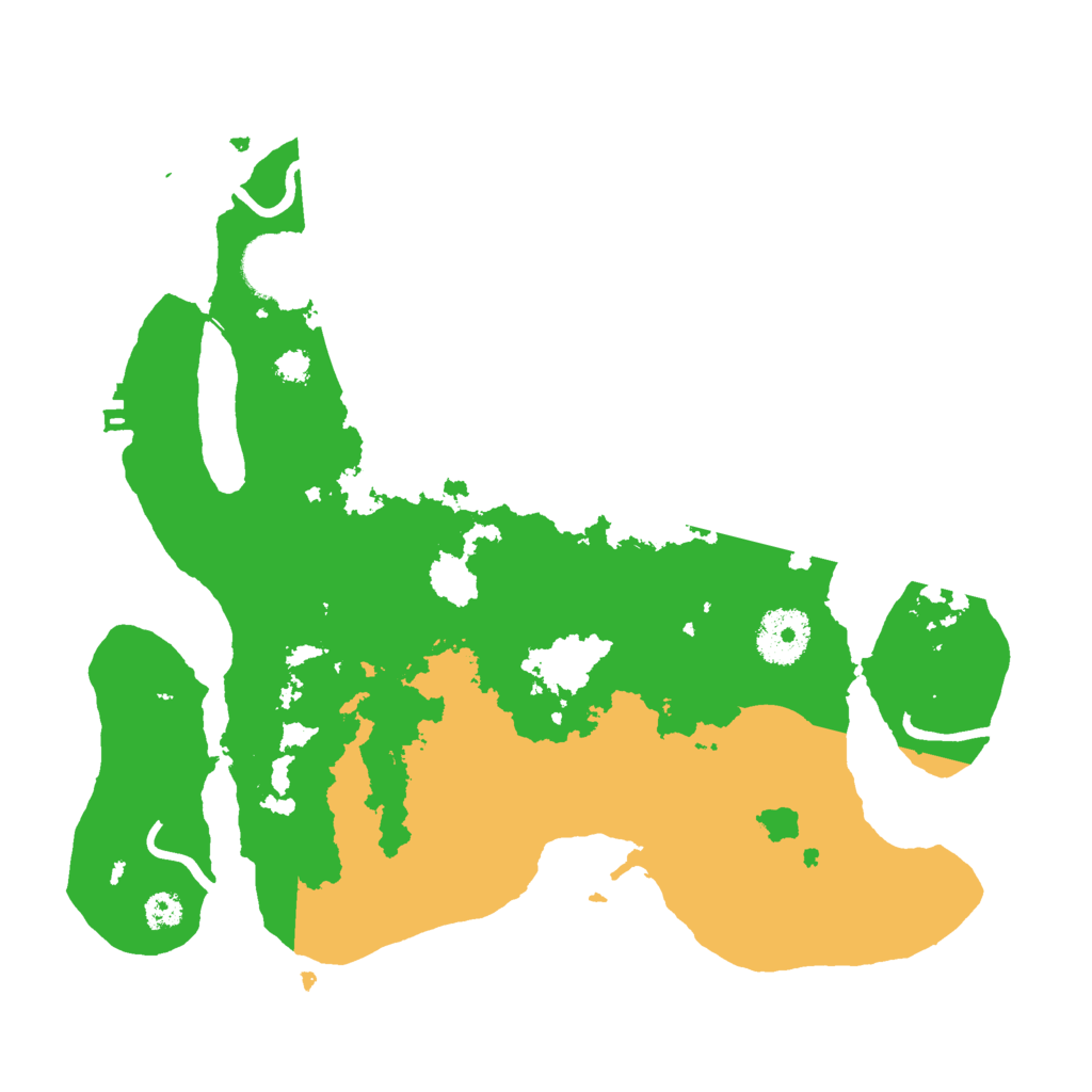 Biome Rust Map: Procedural Map, Size: 3000, Seed: 96171