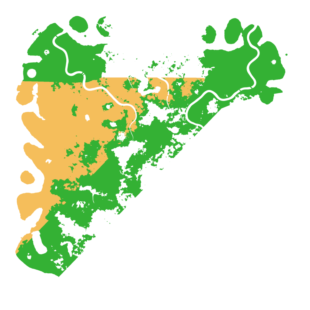 Biome Rust Map: Procedural Map, Size: 6000, Seed: 539523854