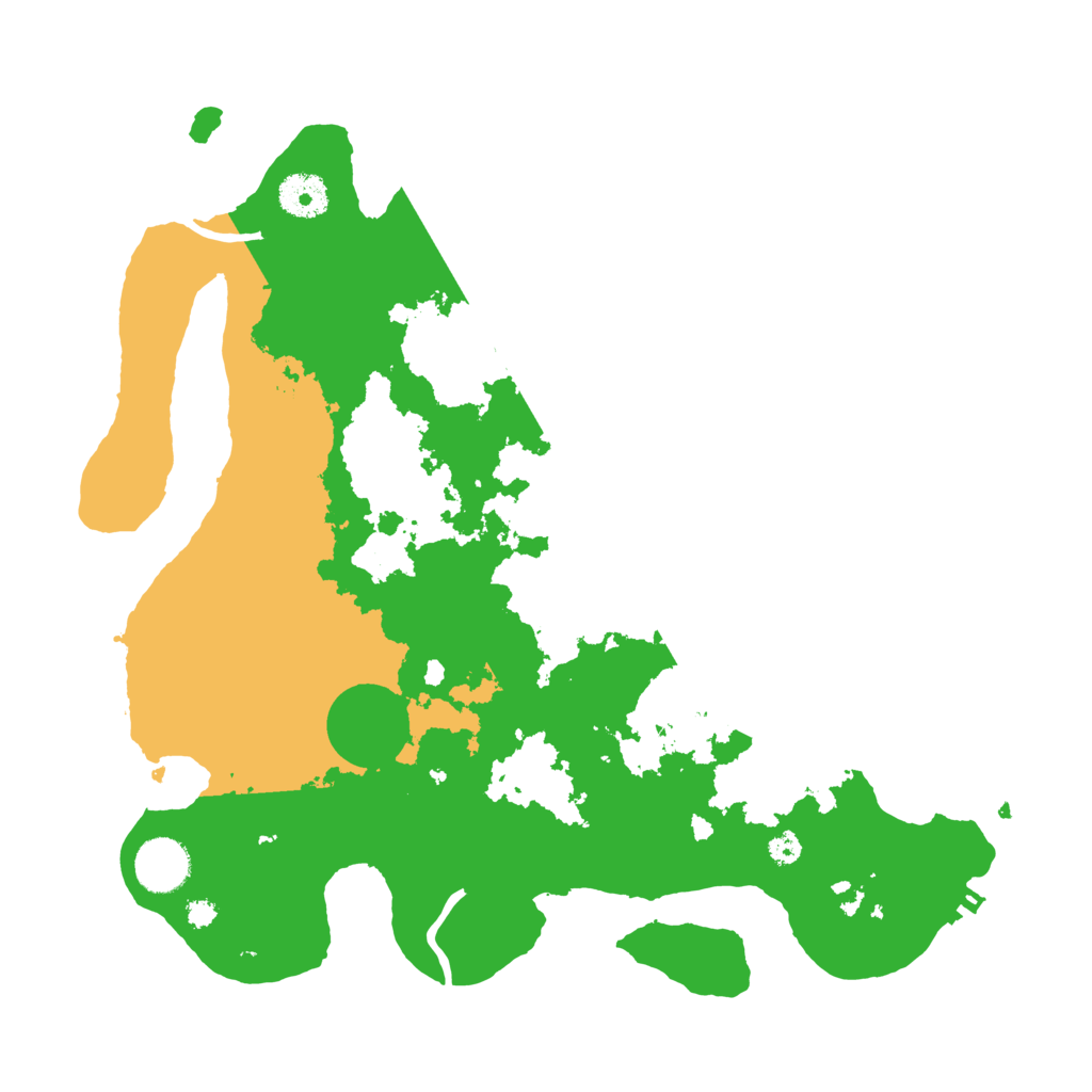 Biome Rust Map: Procedural Map, Size: 3500, Seed: 64828682