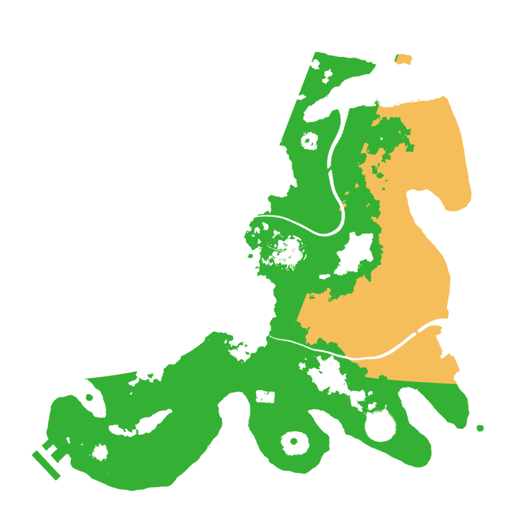 Biome Rust Map: Procedural Map, Size: 3000, Seed: 29329