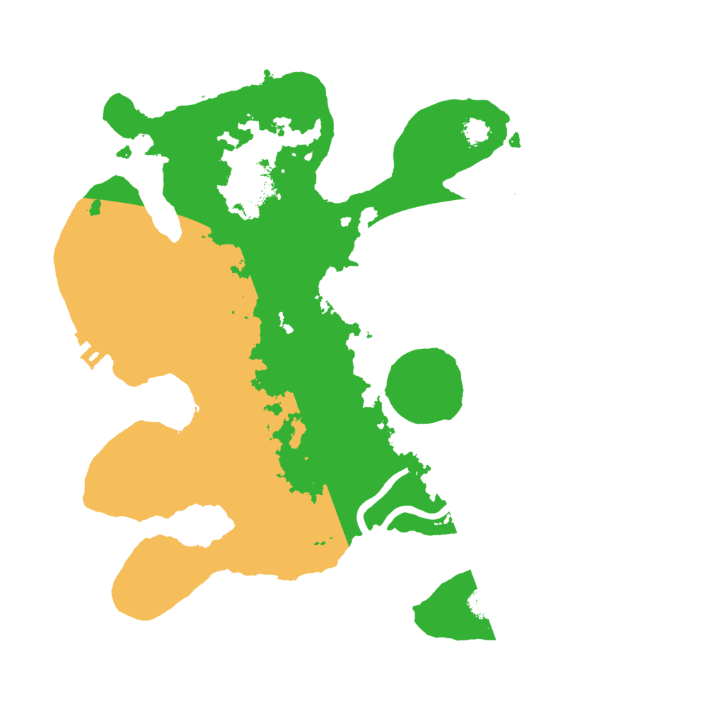 Biome Rust Map: Procedural Map, Size: 2500, Seed: 32714