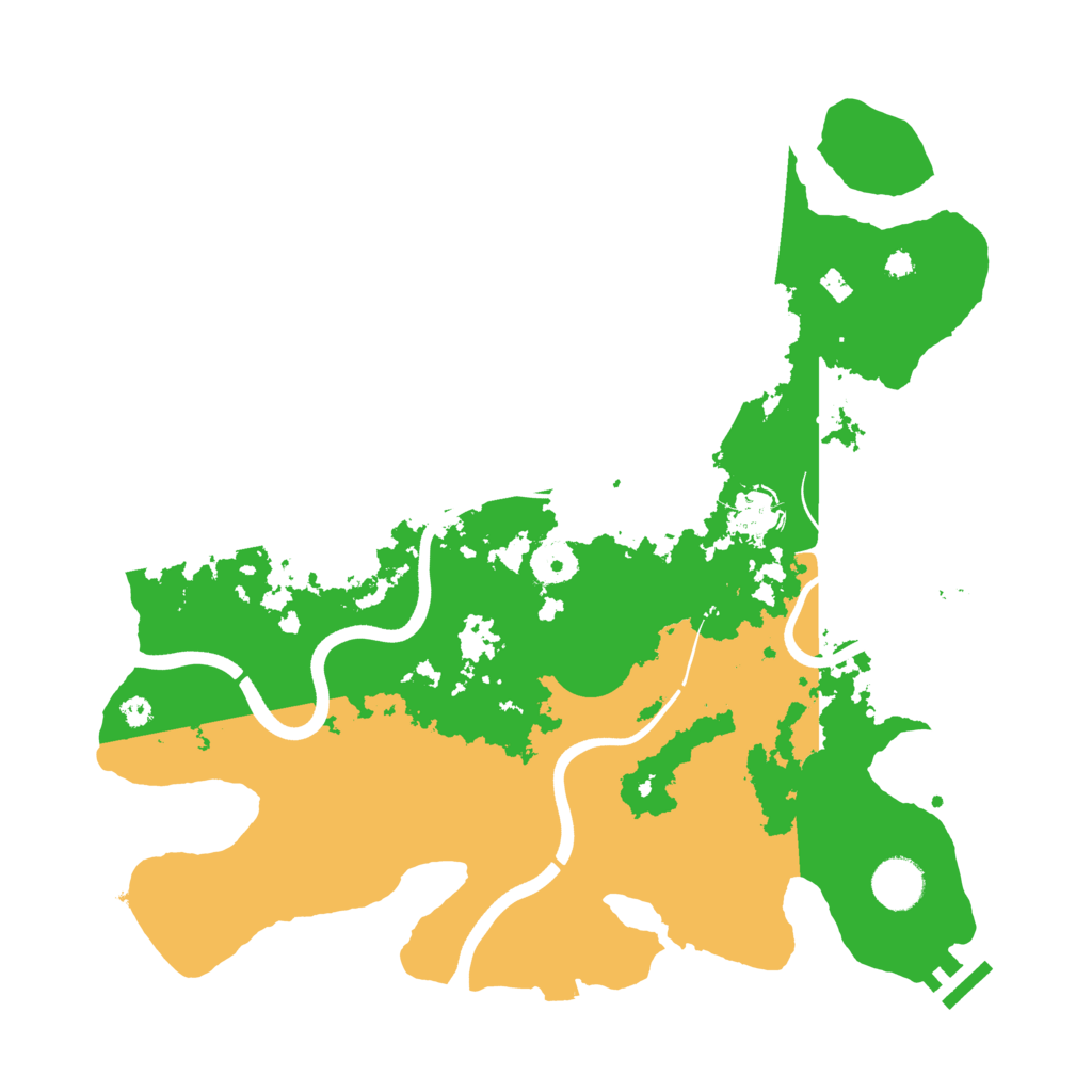 Biome Rust Map: Procedural Map, Size: 3700, Seed: 453666348