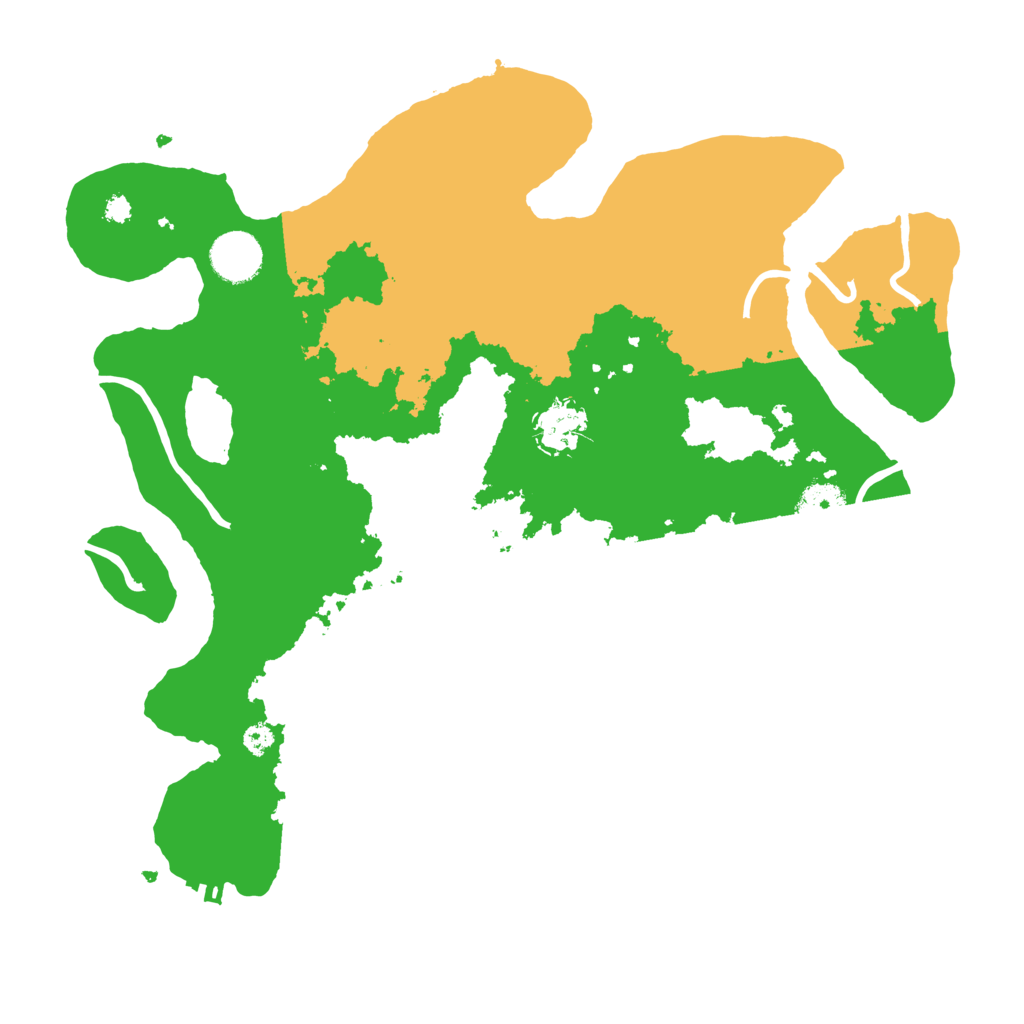 Biome Rust Map: Procedural Map, Size: 3500, Seed: 968184131