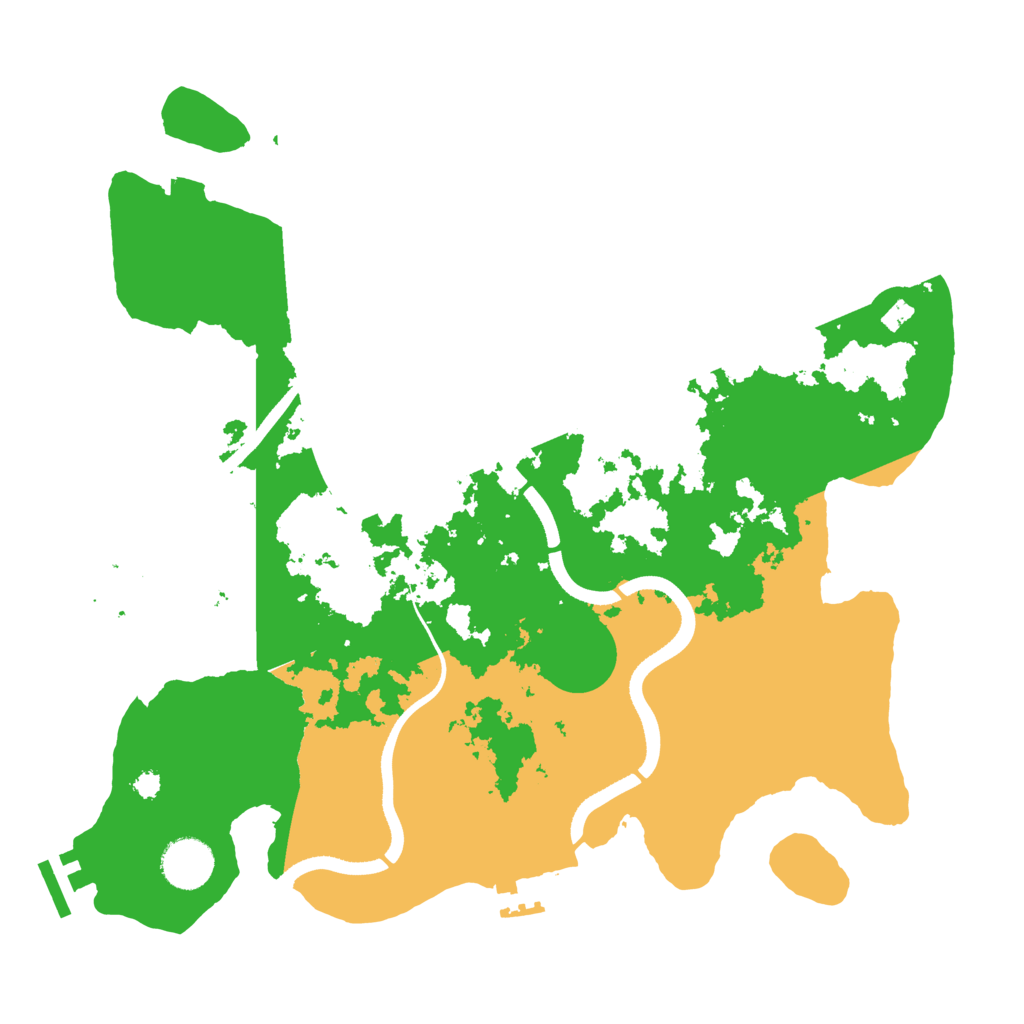 Biome Rust Map: Procedural Map, Size: 3500, Seed: 103214837