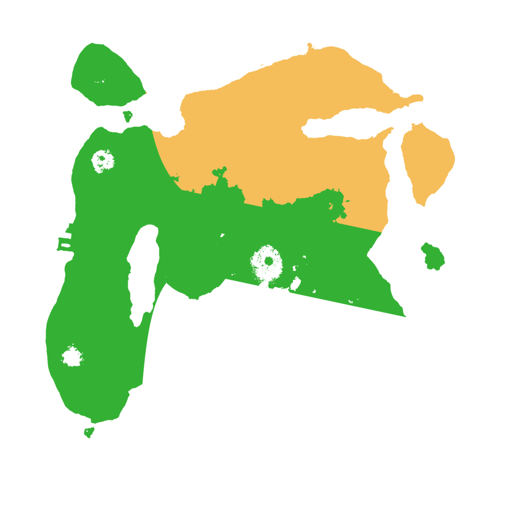 Biome Rust Map: Procedural Map, Size: 2400, Seed: 2351