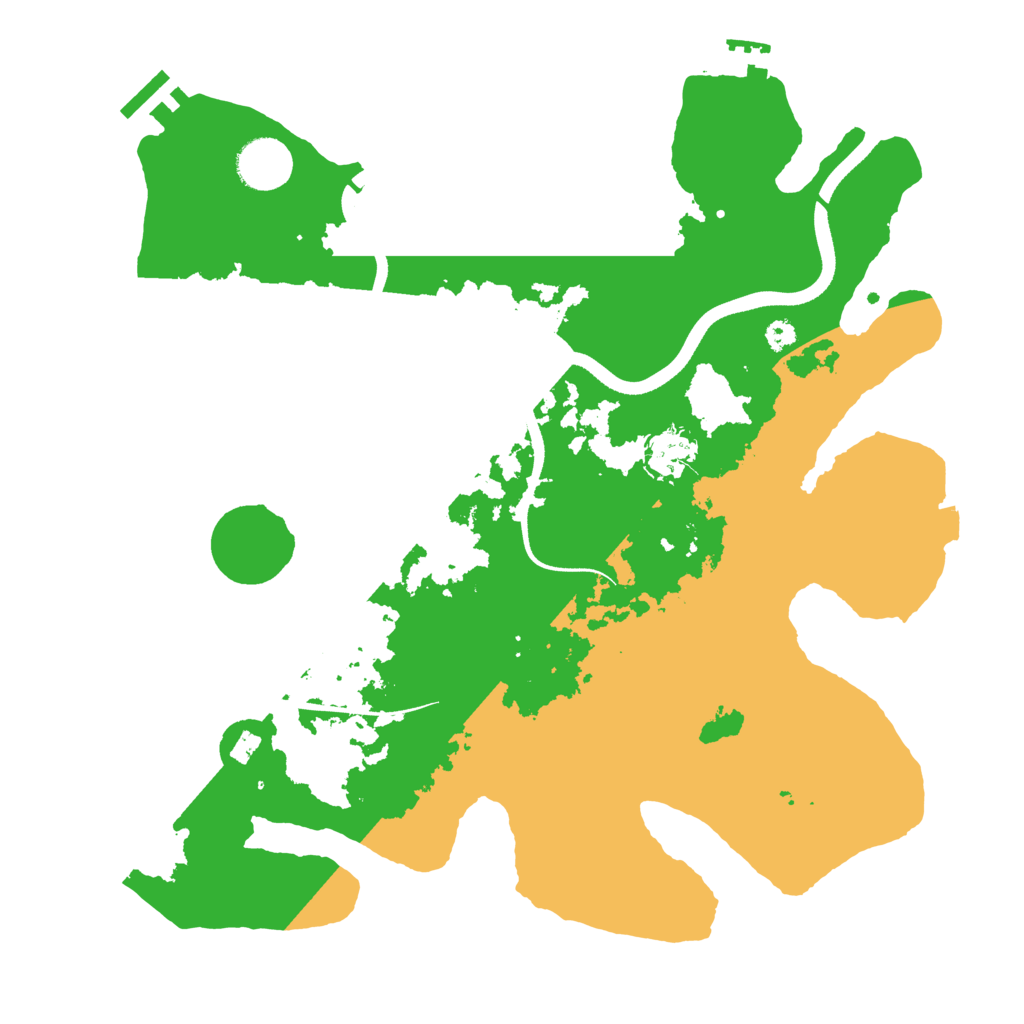 Biome Rust Map: Procedural Map, Size: 3500, Seed: 807550896