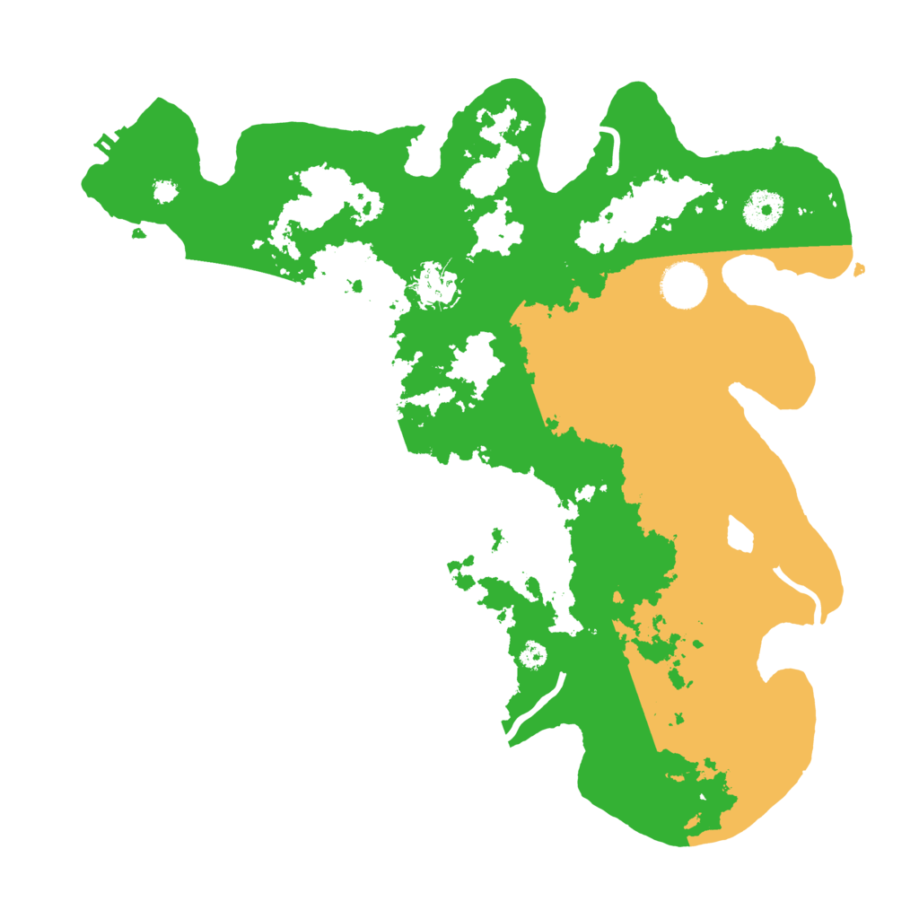 Biome Rust Map: Procedural Map, Size: 3500, Seed: 6496