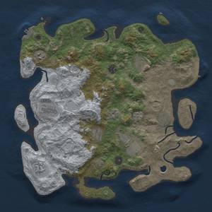 Thumbnail Rust Map: Procedural Map, Size: 3850, Seed: 668255078, 18 Monuments