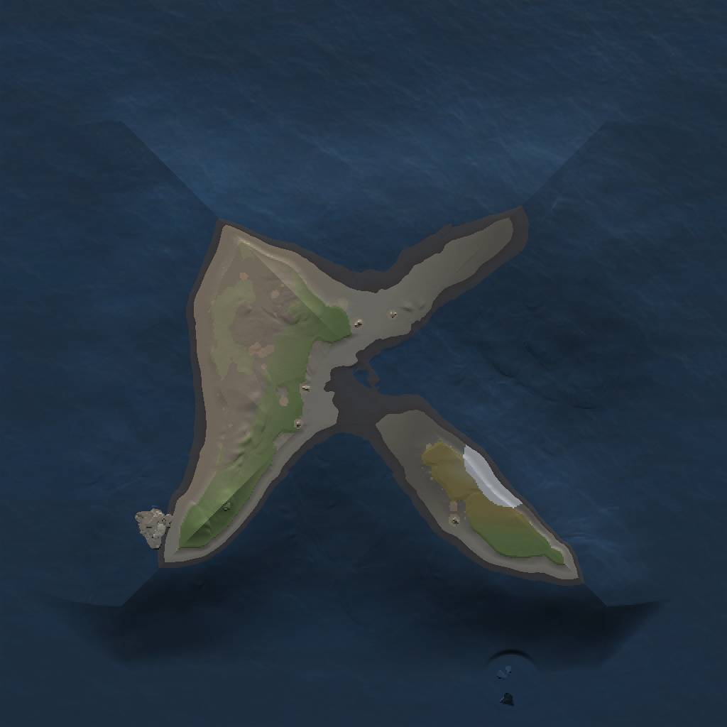 Rust Map: Procedural Map, Size: 1000, Seed: 793192, 3 Monuments