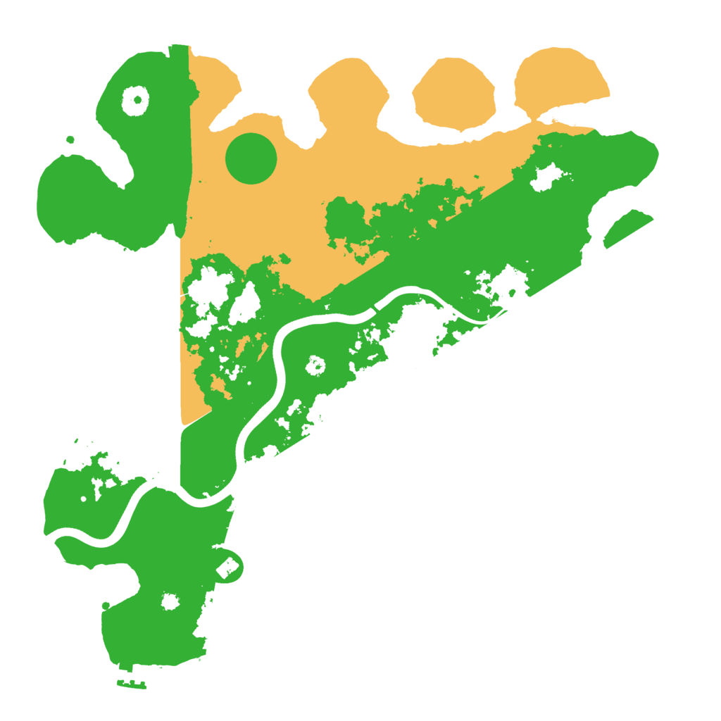 Biome Rust Map: Procedural Map, Size: 3700, Seed: 804226502