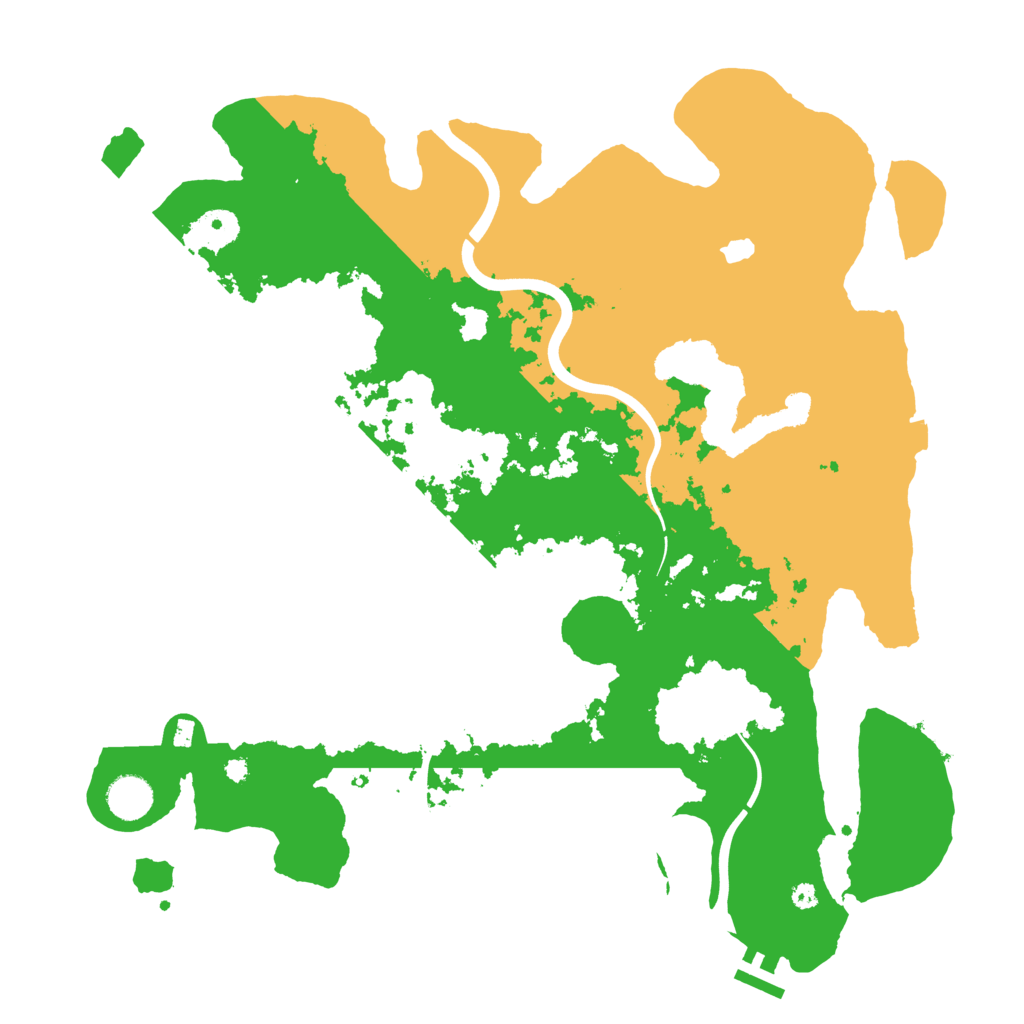 Biome Rust Map: Procedural Map, Size: 4000, Seed: 39359