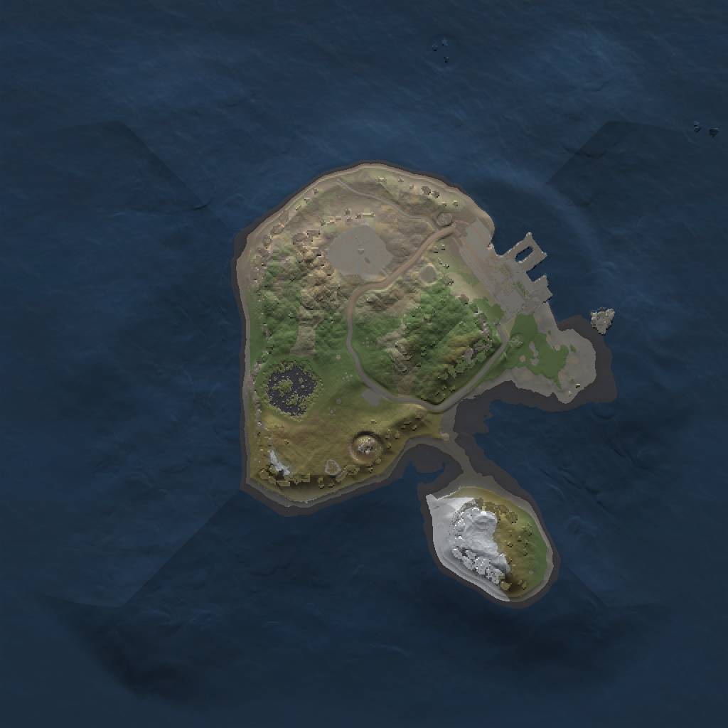 Rust Map: Procedural Map, Size: 1500, Seed: 151460253, 5 Monuments