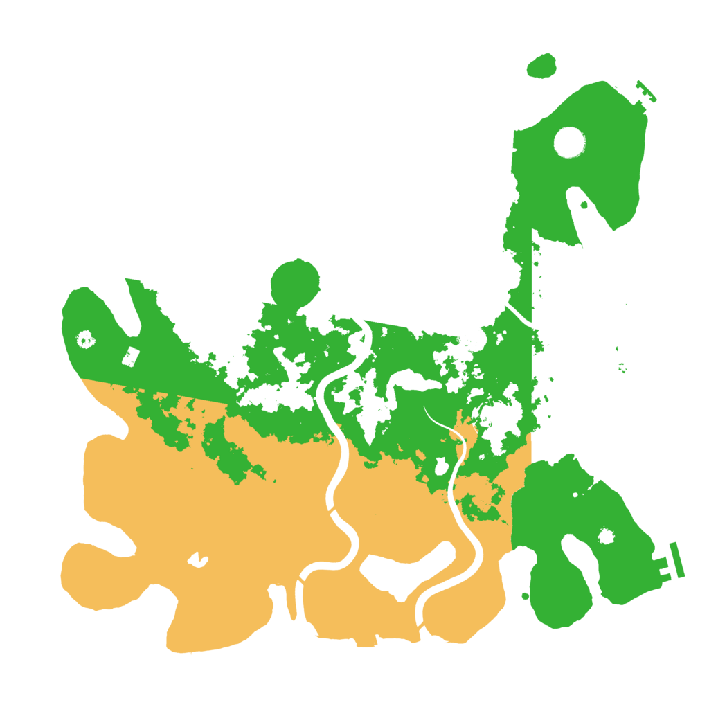 Biome Rust Map: Procedural Map, Size: 4000, Seed: 733954
