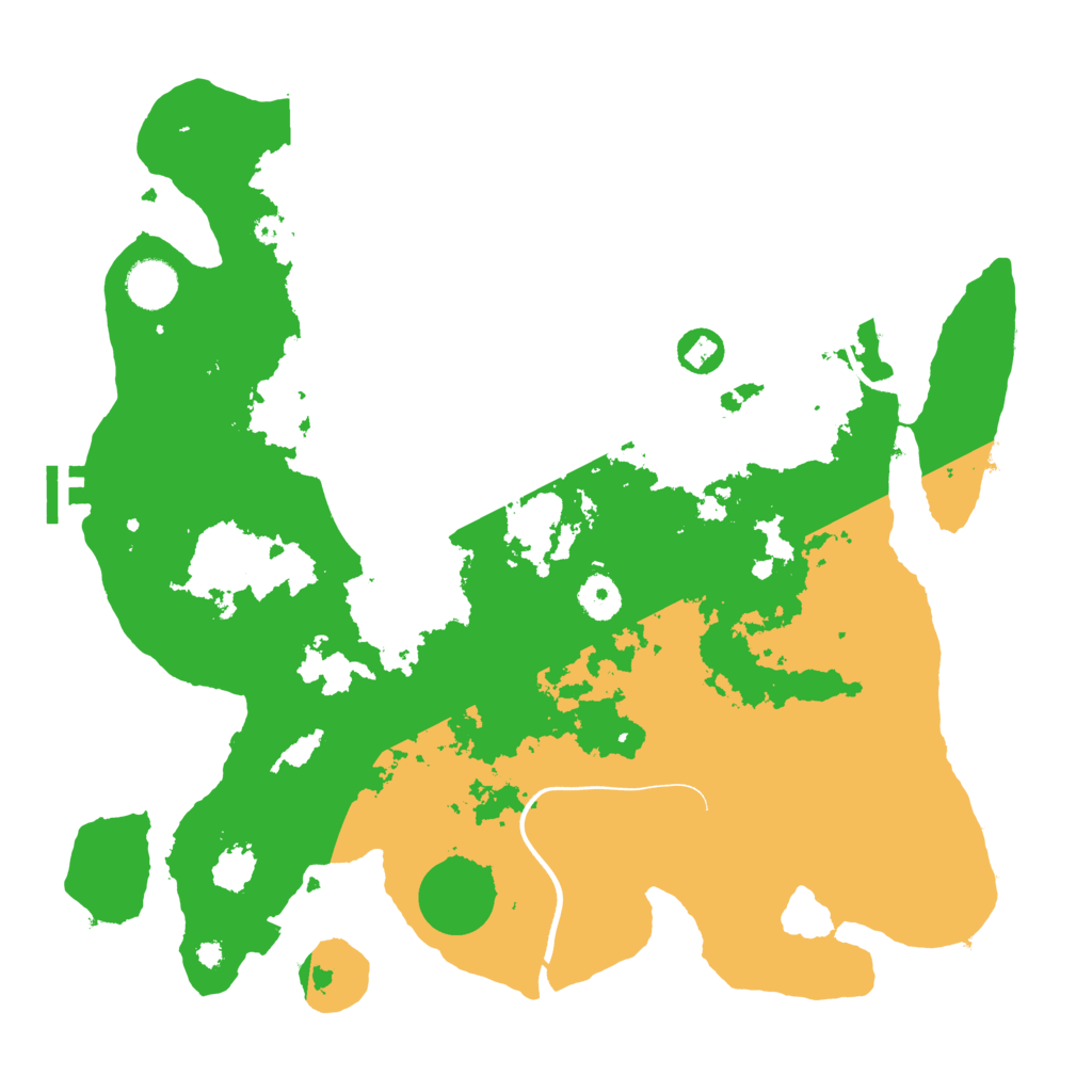 Biome Rust Map: Procedural Map, Size: 3800, Seed: 276543210