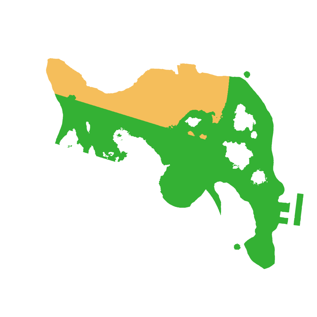 Biome Rust Map: Procedural Map, Size: 2000, Seed: 1236809596