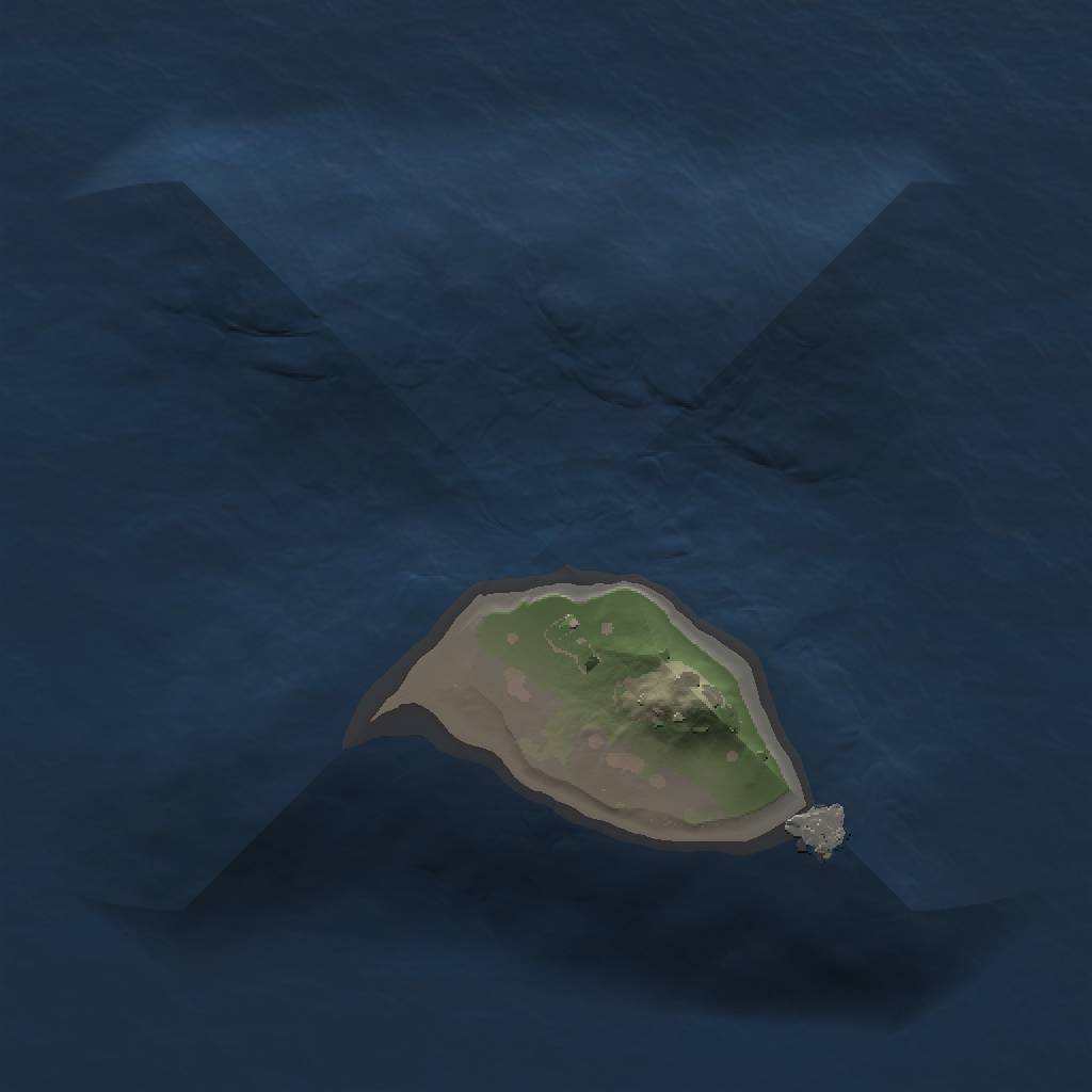 Rust Map: Procedural Map, Size: 1000, Seed: 159774006, 3 Monuments