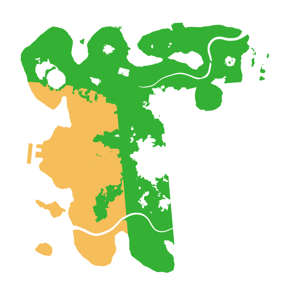 Biome Rust Map: Procedural Map, Size: 3000, Seed: 579075192