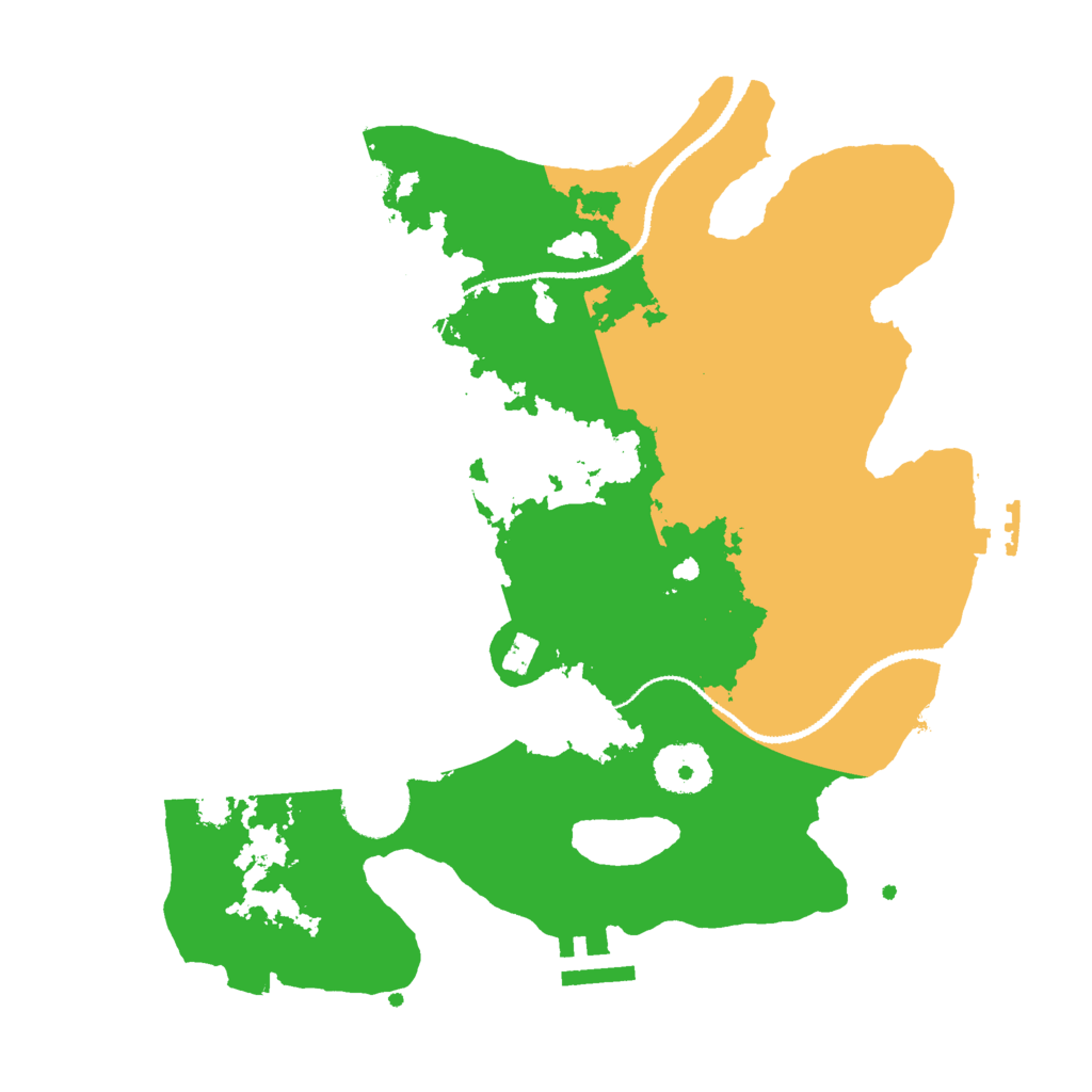 Biome Rust Map: Procedural Map, Size: 3000, Seed: 2922