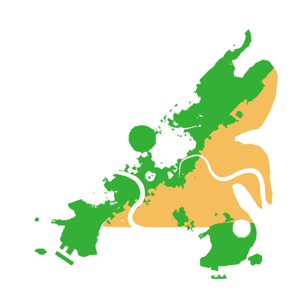 Biome Rust Map: Procedural Map, Size: 3000, Seed: 26466