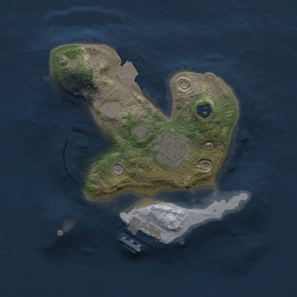 Rust Map: Procedural Map, Size: 2000, Seed: 66660933, 4 Monuments