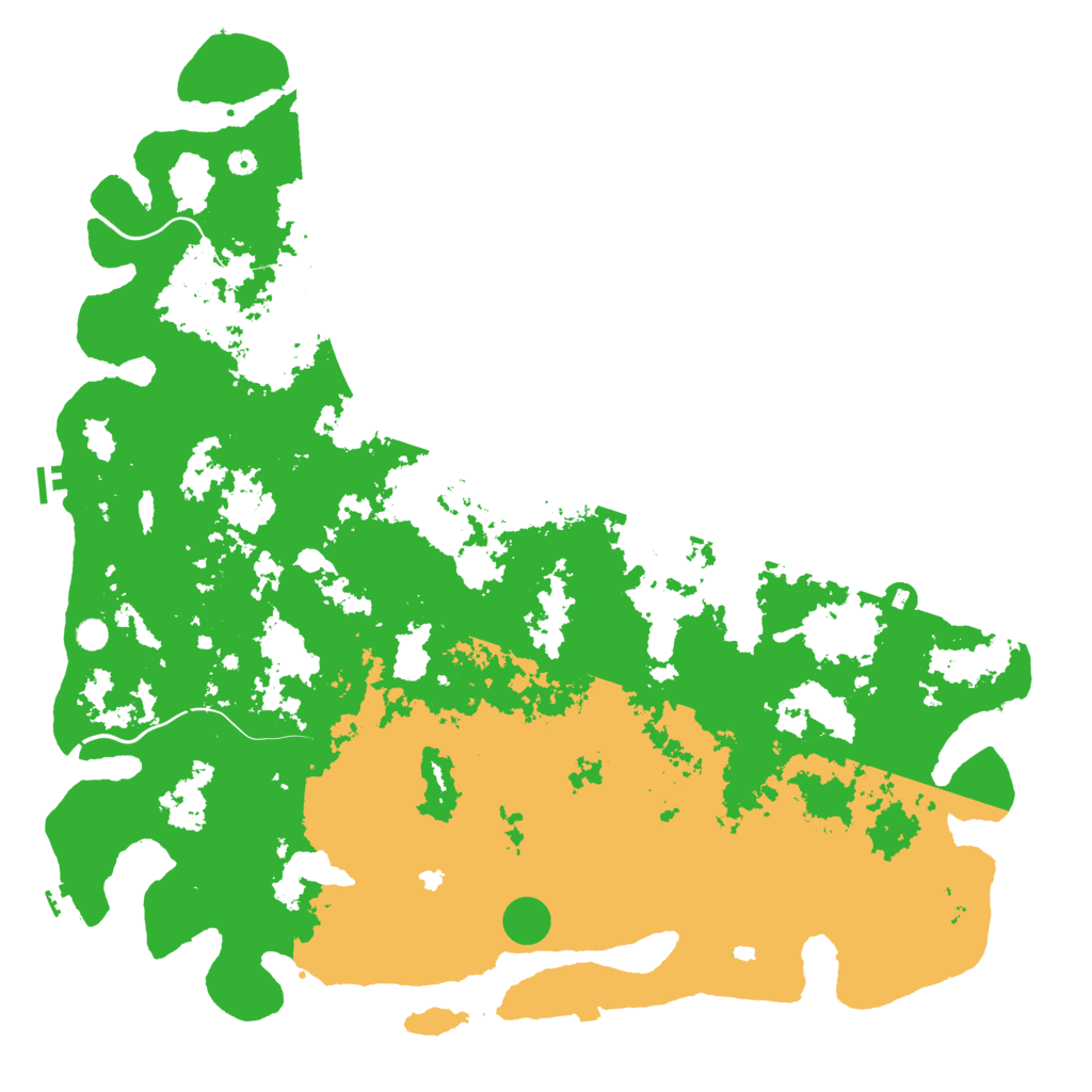 Biome Rust Map: Procedural Map, Size: 6000, Seed: 55898462