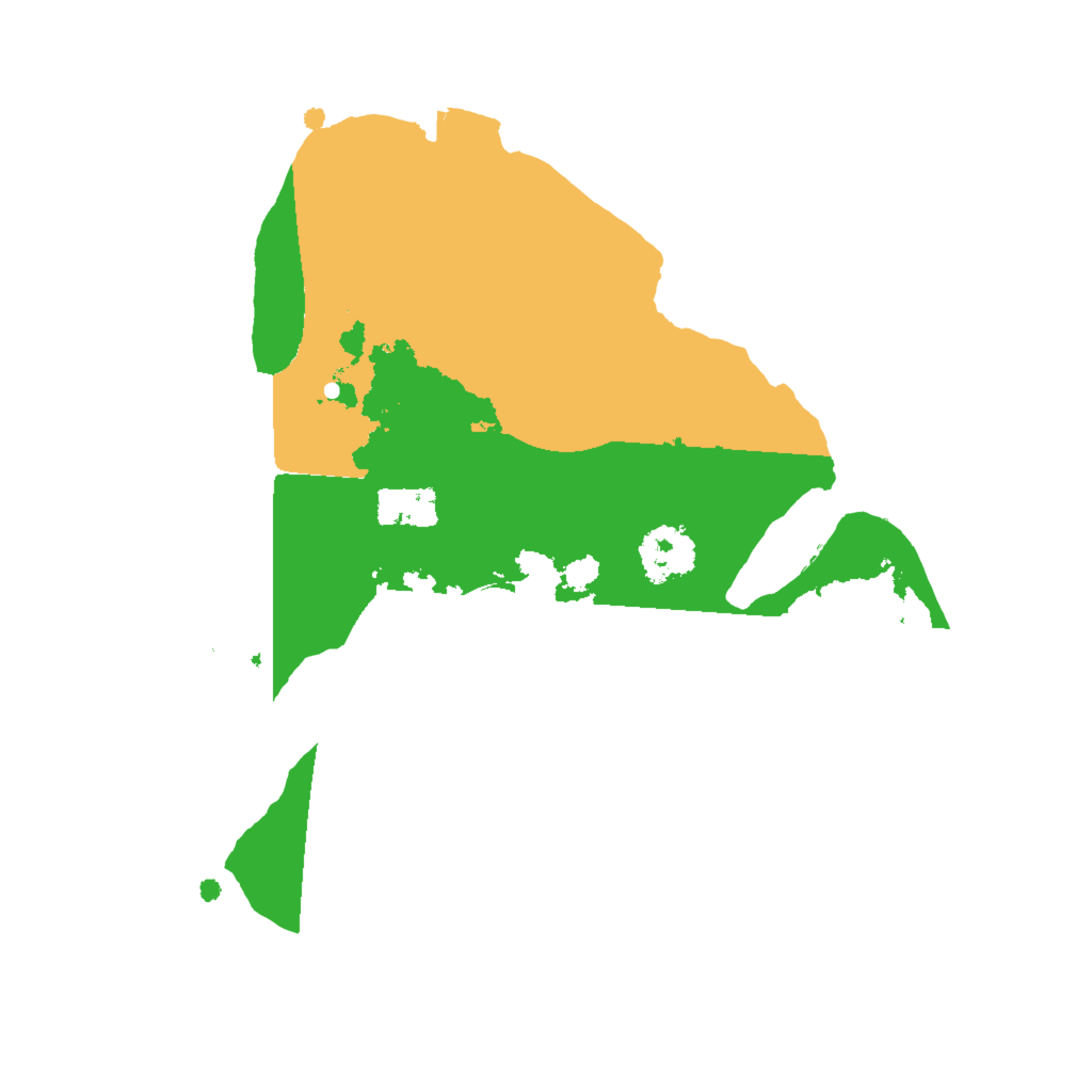 Biome Rust Map: Procedural Map, Size: 2000, Seed: 1210965225