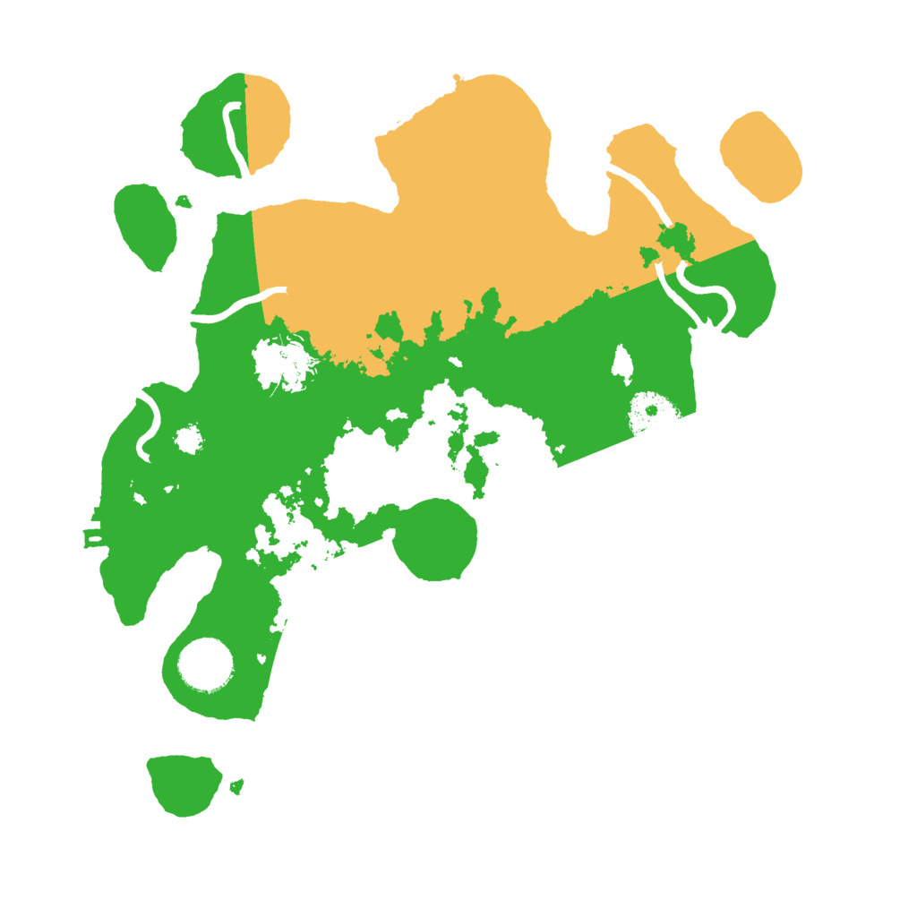 Biome Rust Map: Procedural Map, Size: 3000, Seed: 492548642