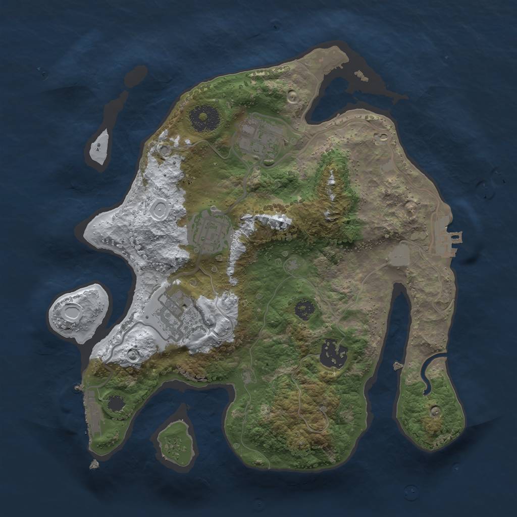 Rust Map: Procedural Map, Size: 2700, Seed: 200, 11 Monuments