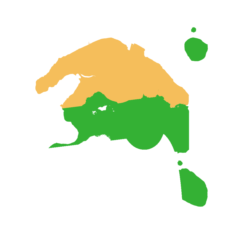 Biome Rust Map: Procedural Map, Size: 2000, Seed: 4325