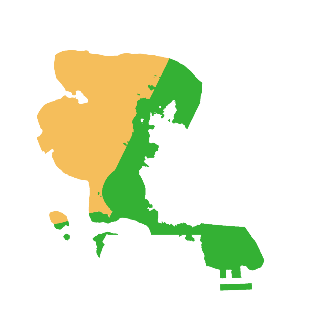 Biome Rust Map: Procedural Map, Size: 2000, Seed: 22778704