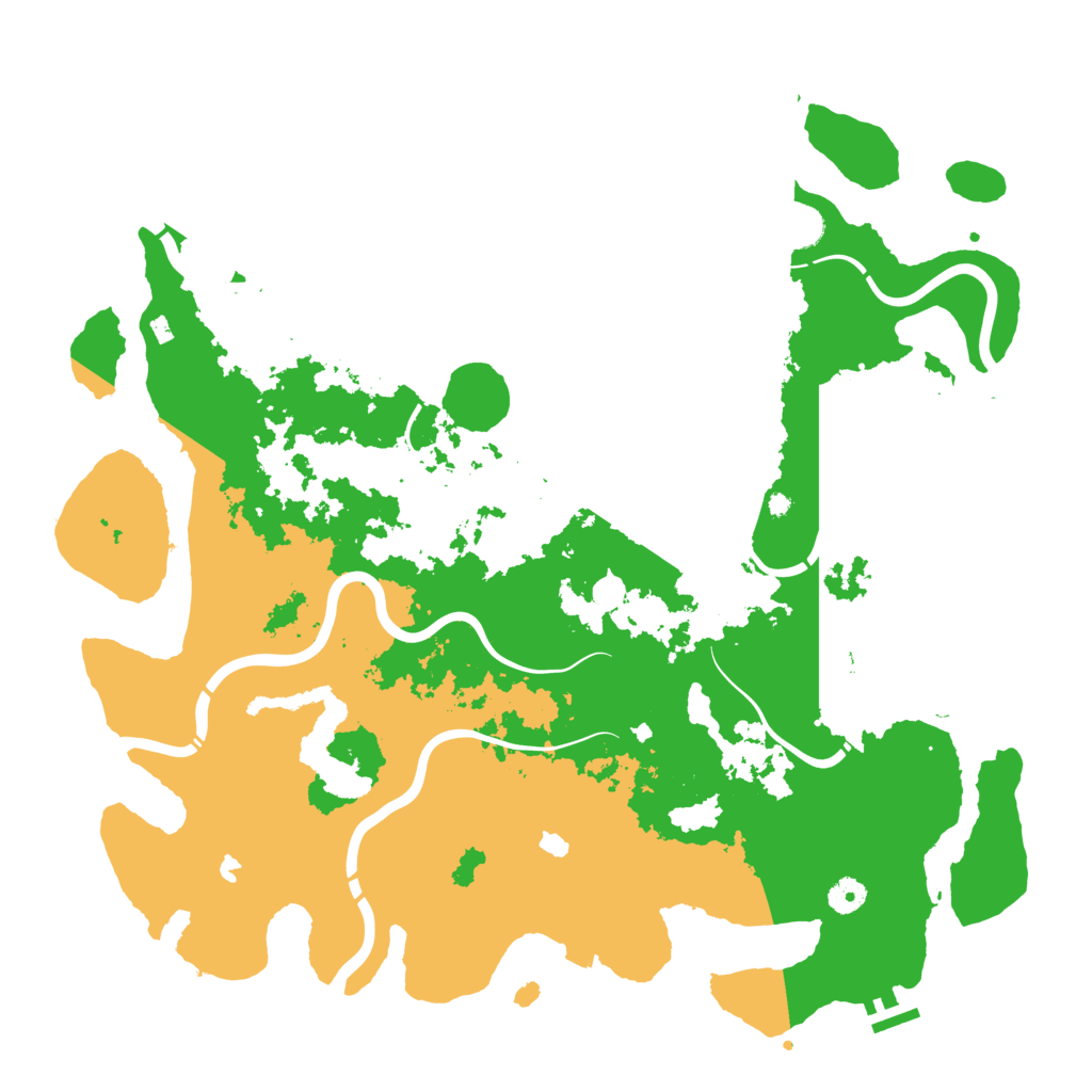 Biome Rust Map: Procedural Map, Size: 4500, Seed: 1129