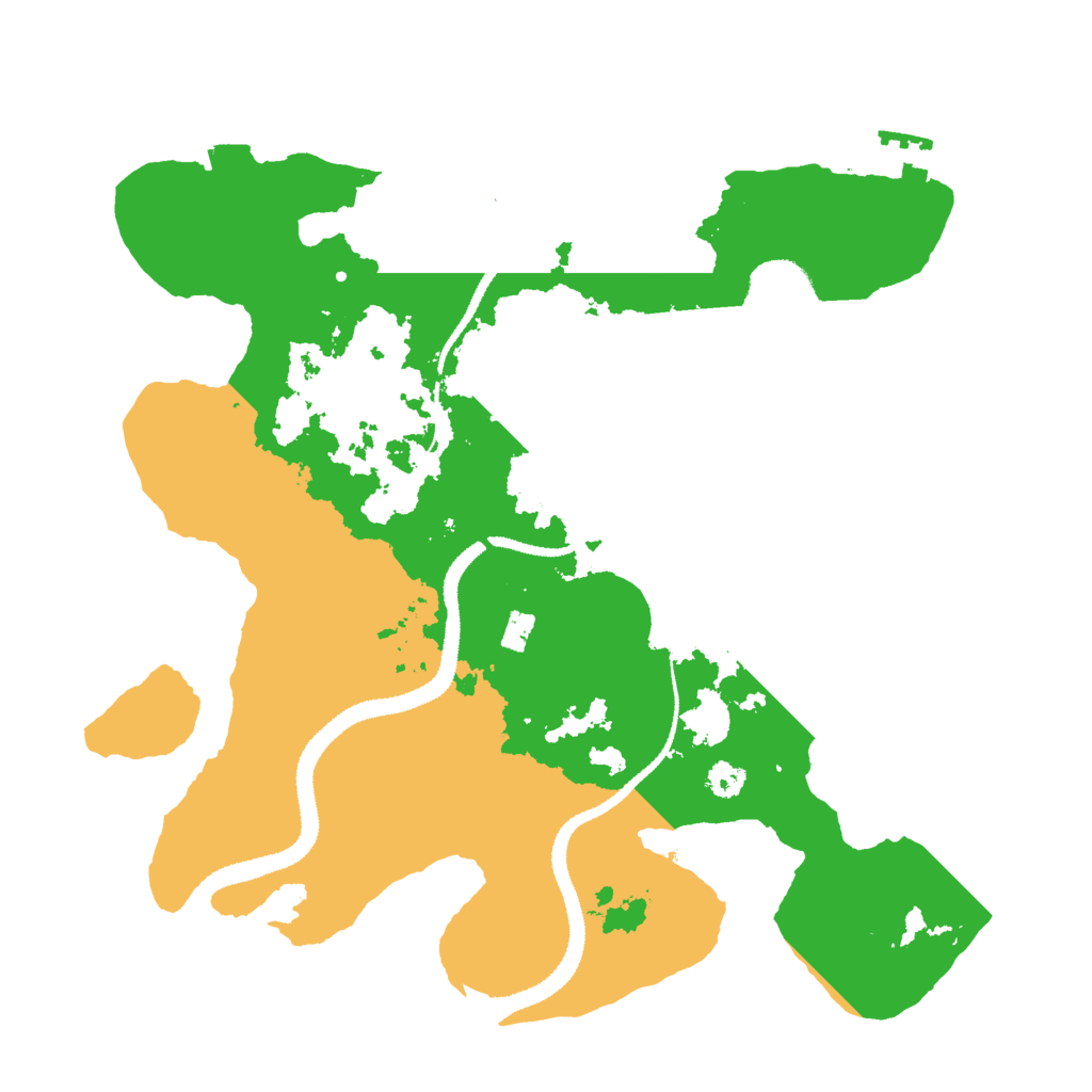 Biome Rust Map: Procedural Map, Size: 3000, Seed: 15967