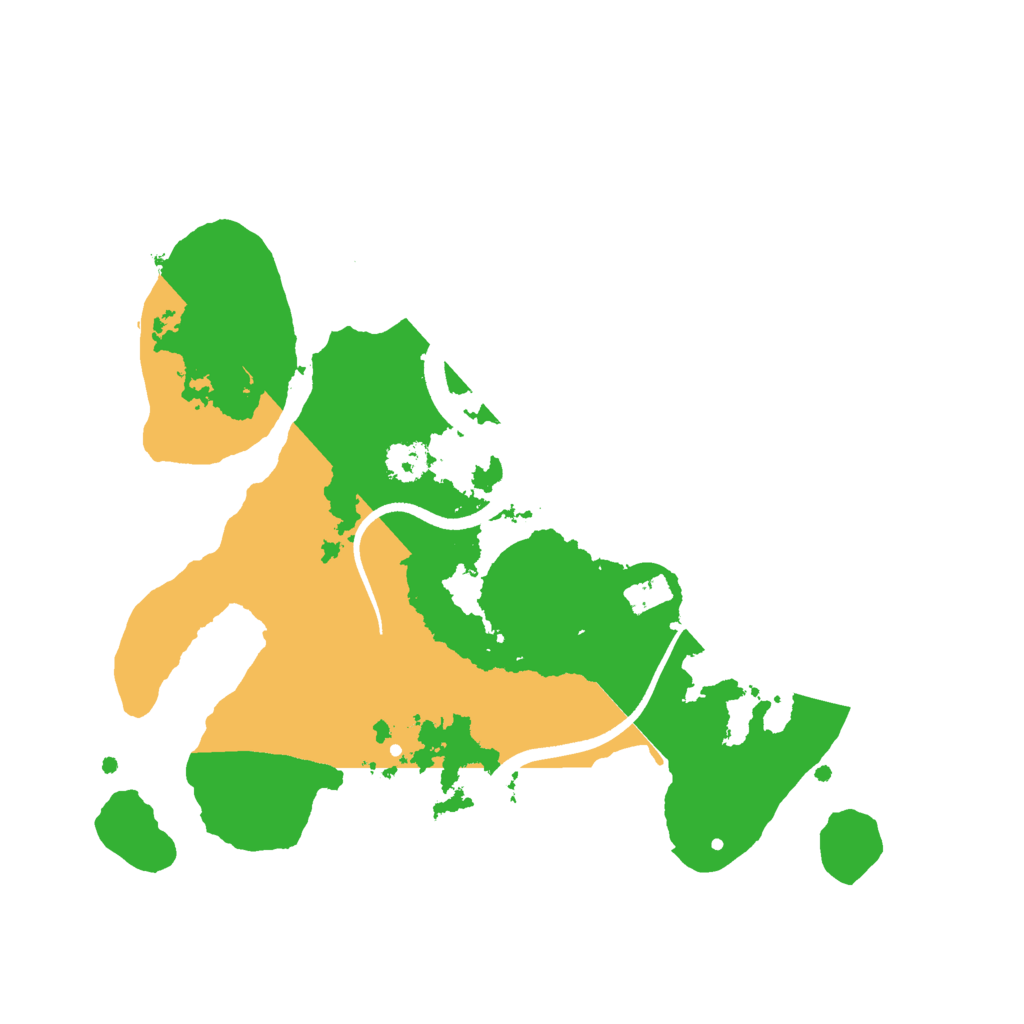 Biome Rust Map: Procedural Map, Size: 2500, Seed: 3456