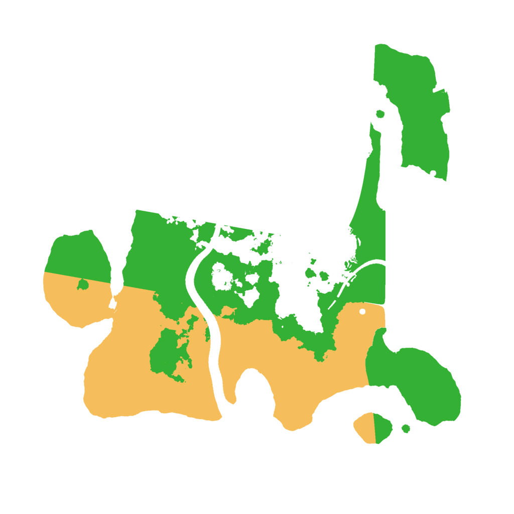 Biome Rust Map: Procedural Map, Size: 2500, Seed: 420420420