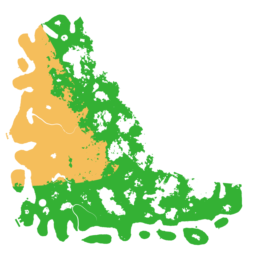 Biome Rust Map: Procedural Map, Size: 6000, Seed: 251635745